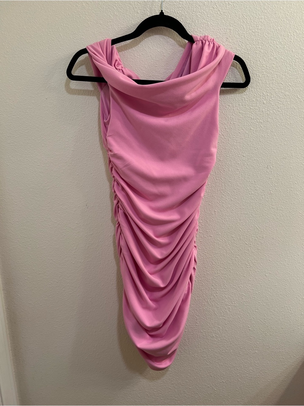 NWT Abercrombie & Fitch Pink Ruched Mini Dress Size XS